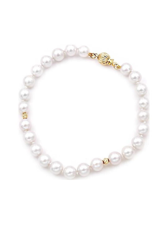 Βραχιόλι με μαργαριτάρια Fresh Water Pearl 6,0-6,5mm Κ14 110991 Pearls