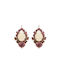 Tear earrings Anastasia Dimitriadi White/Pink