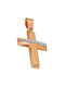 Cross in pink gold ST26166F 14 Carat