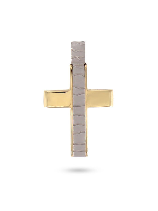 VITOPOULOS Cross Yellow-White Gold 14K