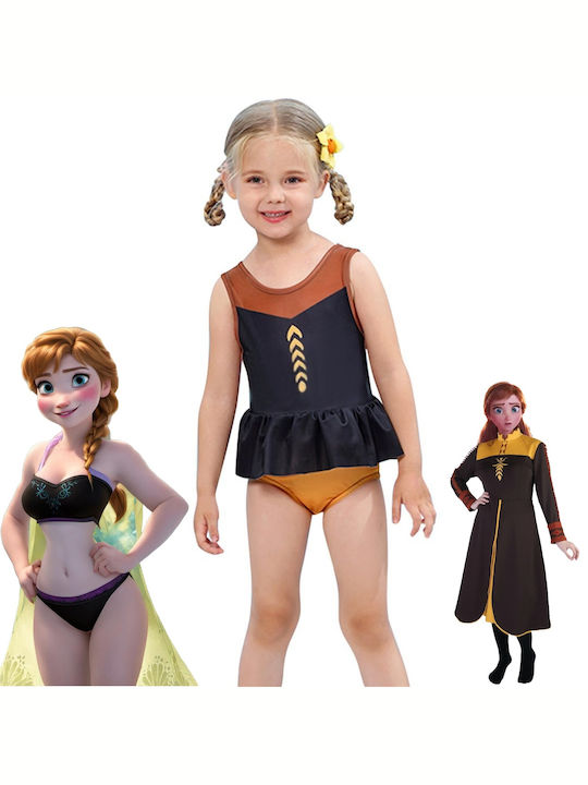 Princess Anna Frozen swimsuit for kids - Black