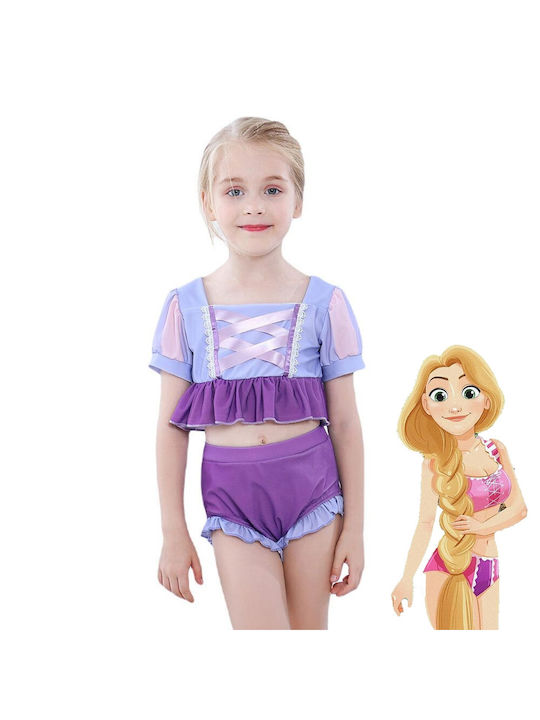 Princess Rapunzel swimsuit for kids - Purple