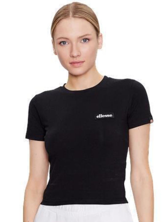 Ellesse Chelu Γυναικείο Crop T-shirt Μαύρο