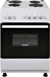 Muhler Свободностояща с Емайлирани Плотове White ELC-600E Muhler Свободностояща с Емайлирани Плотове White ELC-600E
