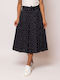 Skirt with pleats Heavy Tools / Black polka dots