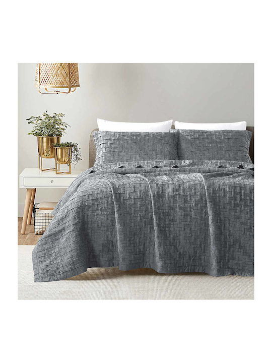 Borea Africa Set Pique Blanket Super King 230x245cm Gray