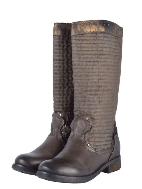 BUNKER High Boots Brown