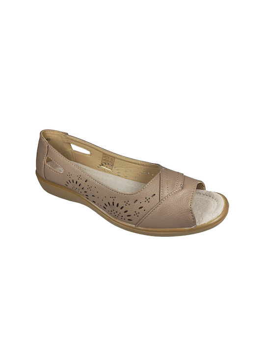 Women's moccasins ANTRIN MIKA-170 Beige