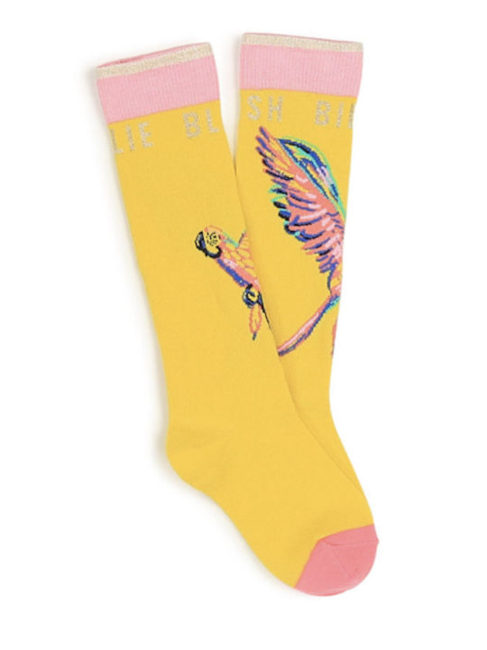 Billieblush Children's Yellow Socks With Parrot