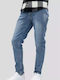 Denim pants elastic blue