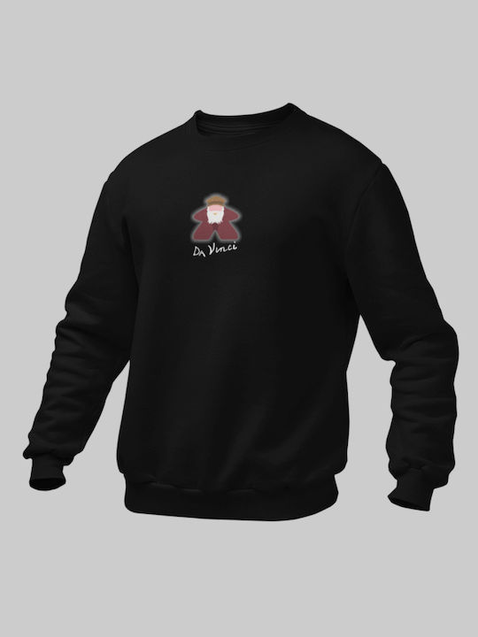 Da Vinci Meeple children's sweatshirt - BLACK