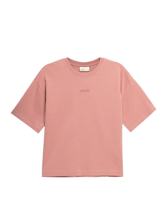 Outhorn Γυναικείο Oversized T-shirt Ροζ