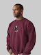 Dali Meeple Sweatshirt - BURGUNDY