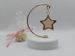 Semi-circle marble box with star on pebble A26