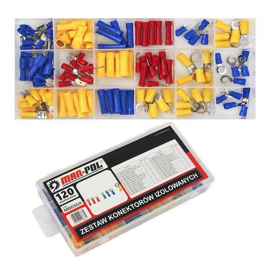 Mar-Pol Insulated Terminal Kit 120pcs M66504