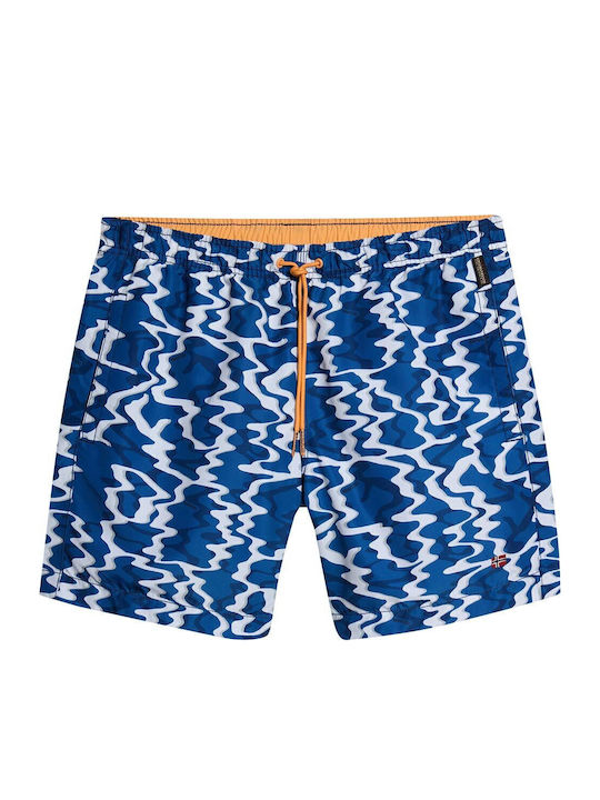 V-vail Men's Swimwear Shorts Blue with Patterns