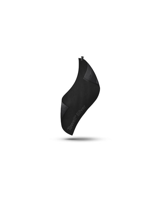 Stryve Towell+ Microfiber Black Gym Towel 105x42.5cm