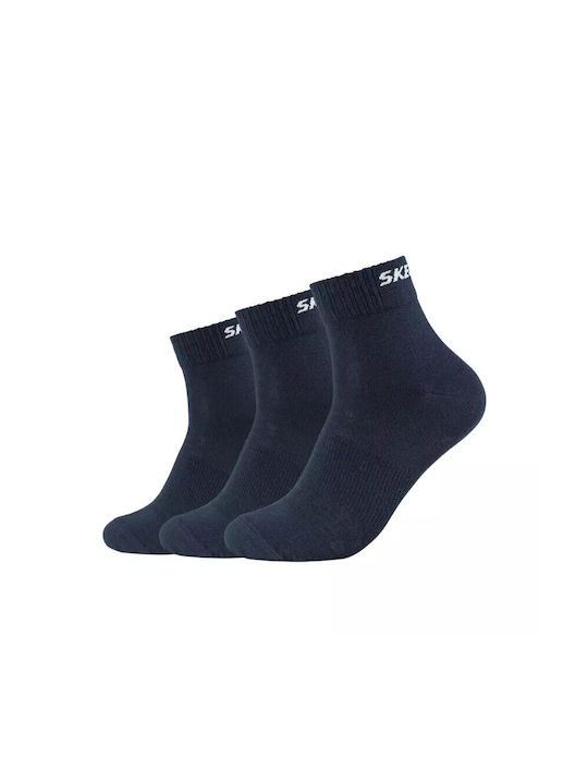 Skechers Solid Color Socks Blue 3Pack