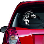 Αυτοκόλλητο αυτοκινήτου - Baby on board 36-16cm x 18cm