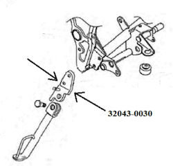 Side stand base KAWASAKI ZX 130cc GNESIA38855