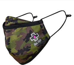 Μάσκα προσώπου επαναχρησιμοποιούμενη Muc Off Face Mask Woodland Camo