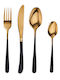 Butlers Empire Besteckset Edelstahl Schwarz 4Stück