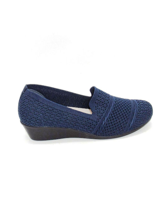 Women's Slip-on Moccasin Loafers JIM 608-55 Blue