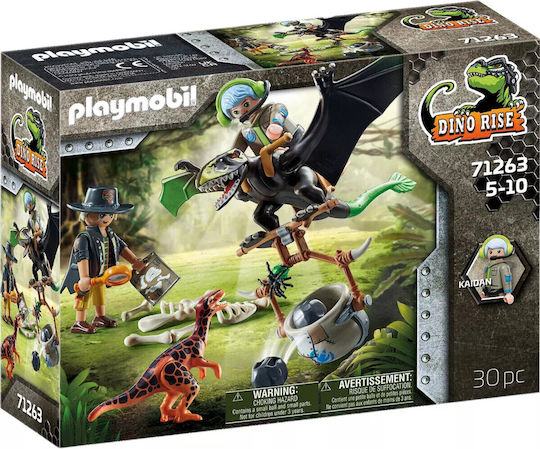 Playmobil Dino Rise Dimorphodon & Explorers pentru 5-10 ani