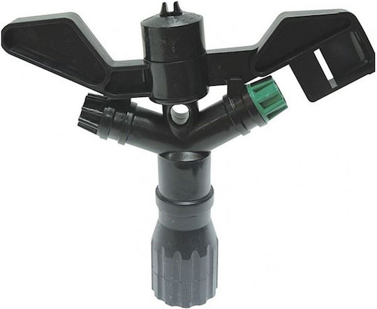 Palaplast Aufprall-Sprinkler Düse mit Wasserfluss 1560lt/h 1Stück Black 3402/0045