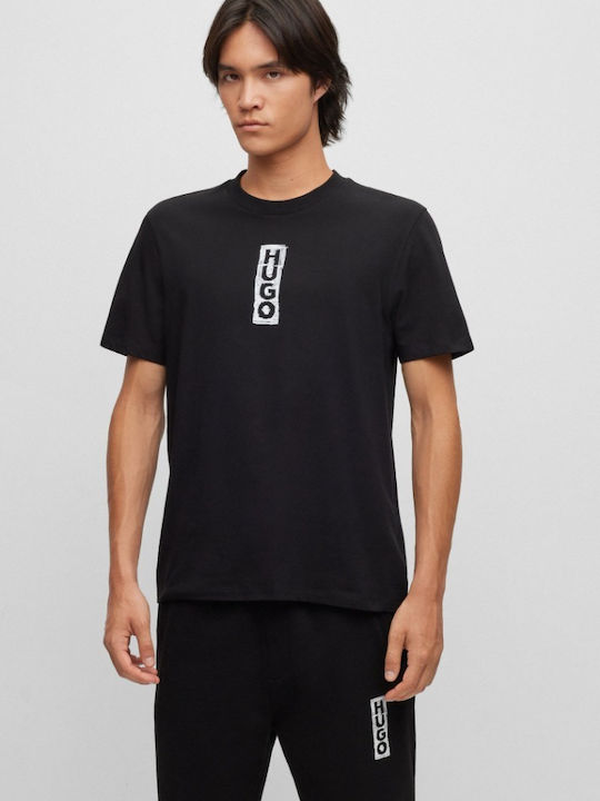 Hugo Boss Dalbula Tricou pentru bărbați cu mâneci scurte Negru