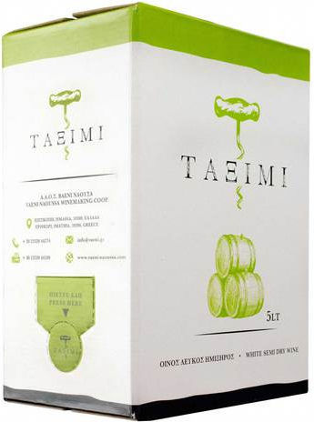 Vaeni Naoussa Κρασί Ταξίμι Λευκό Ημίξηρο σε Ασκό 5000ml