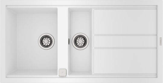 Teka Nova 60 B-TG 1½B 1D Drop-In Μ100xΠ51cm Weiß