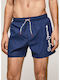 Pepe Jeans Finnick Herren Badebekleidung Shorts Blau