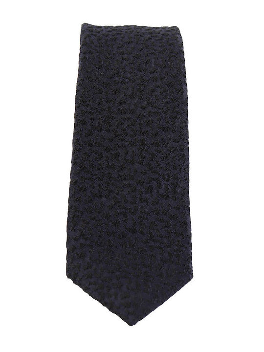 Karl Lagerfeld Herren Krawatte Seide Gedruckt in Marineblau Farbe