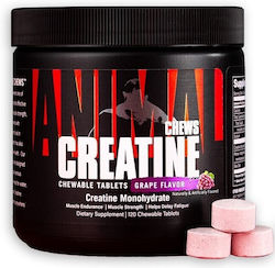 Animal Creatine Monohydrate Chews Grape 120 μασώμενες ταμπλέτες Animal Creatine Monohydrate Chews Grape 120 μασώμενες ταμπλέτες