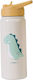 Saro Dinos Kids Water Bottle Thermos Dinosaur Stainless Steel with Straw 500ml