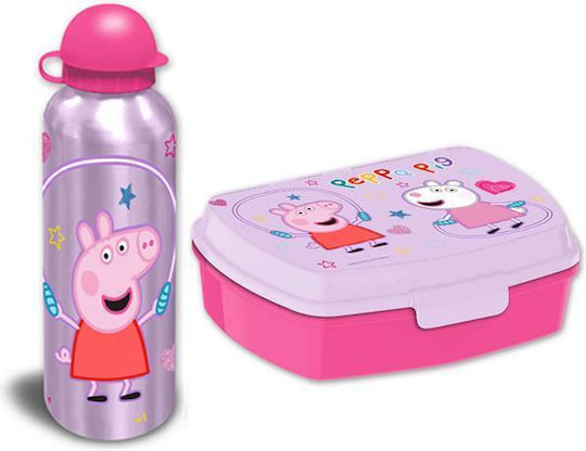 Plastic Kids' Lunch Set Peppa Pig Multicolour