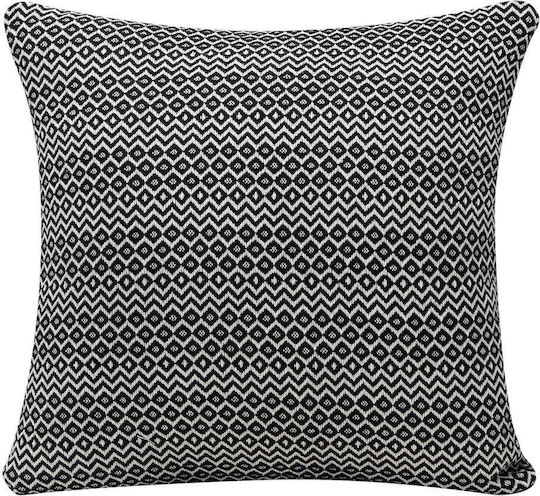 Madi Sofa Cushion Herhaling Made of 100% Cotton Anthracite 45x45 cm