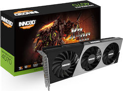 Inno 3D GeForce RTX 4070 12GB GDDR6X X3 OC Κάρτα Γραφικών