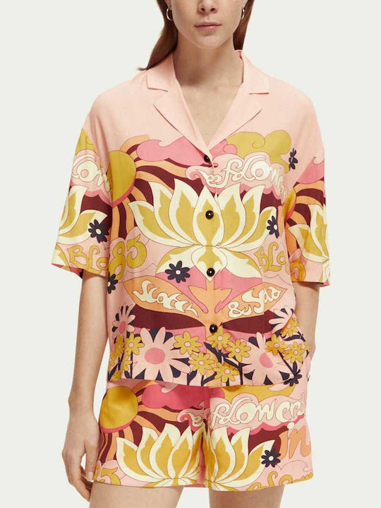 Scotch & Soda Γυναικείο Πουκάμισο Pink