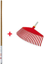 Wolf Garten W71AAO003 Lawn Rake with Handle