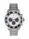 Men's Watch 44mm Battery Chronograph with Silver Steel Bracelet