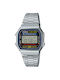 Casio Digital Watch Chronograph Battery with Silver Metal Bracelet