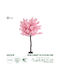 Arbore Artificial de Exterior Cireșe Roz 160cm GloboStar