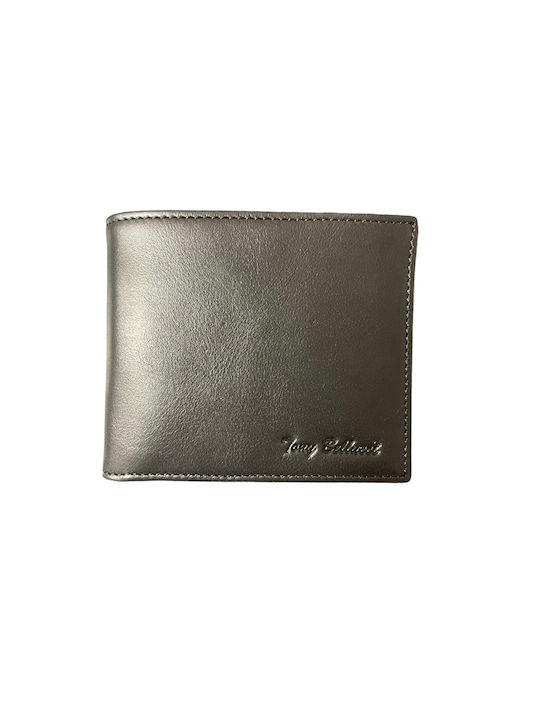 T774.914-BLACK MEN'S LEATHER WALLET TONY BELLUCCI