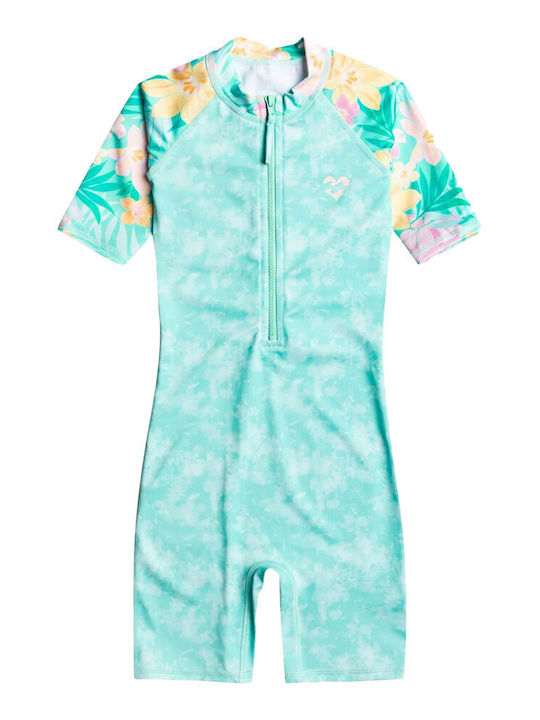 Billabong Billie Logo Combi Costum de baie pentru copii Întreg Turcoaz