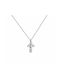 Cross in white gold K14 MSS-20738W