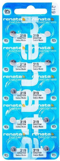 Renata 319/SR527SW Silver Oxide Watch Battery SR516 10pcs