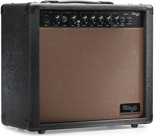 Stagg 20 AA R Combo Amplificator Instrumente Acustice 1 x 6.5" 20W Negru