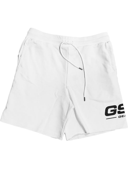 GSA Men's Sports Monochrome Shorts White